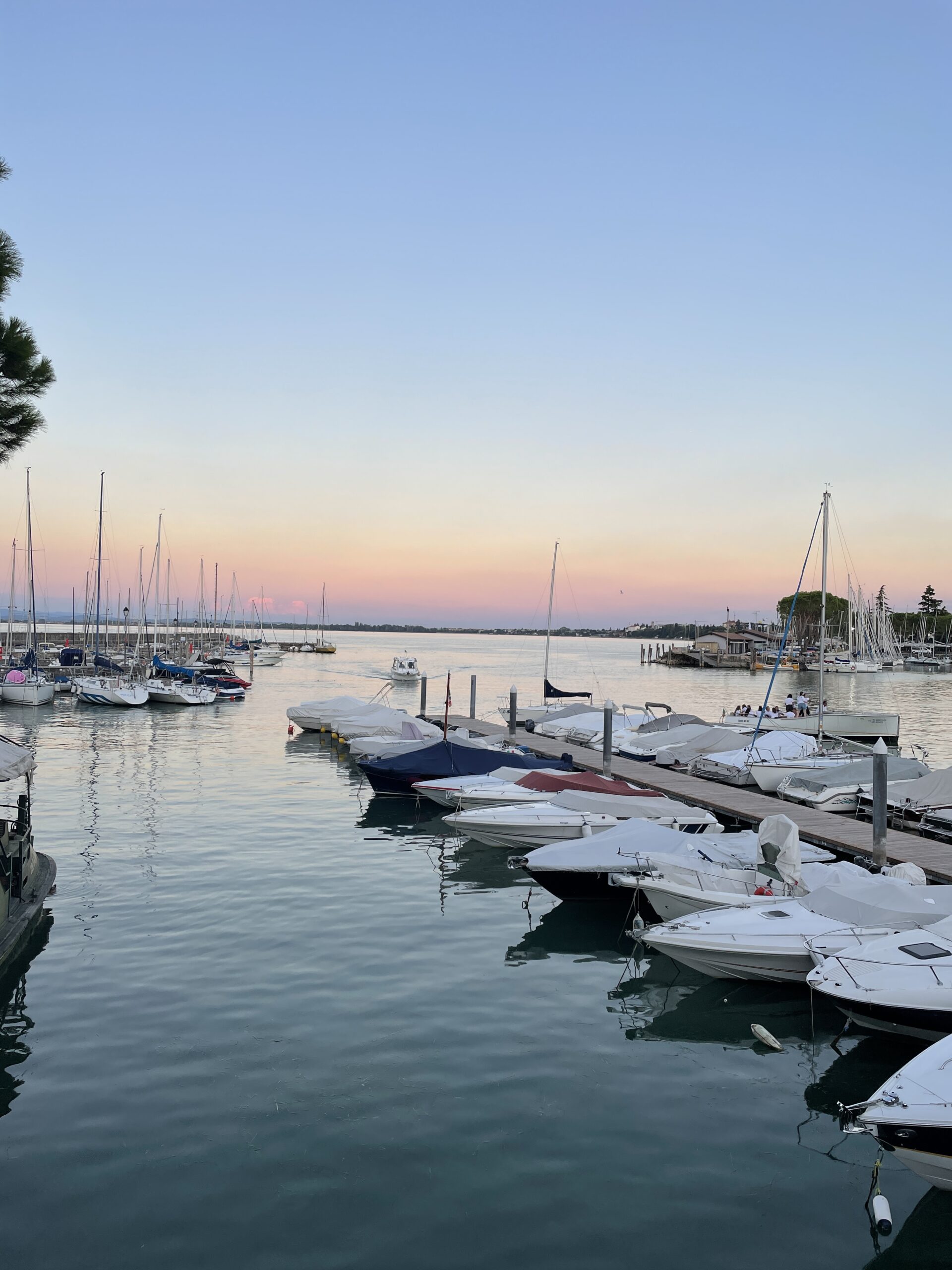 Lago di Garda photo of boats in the water in Desenzano on Lago di Garda in Italy